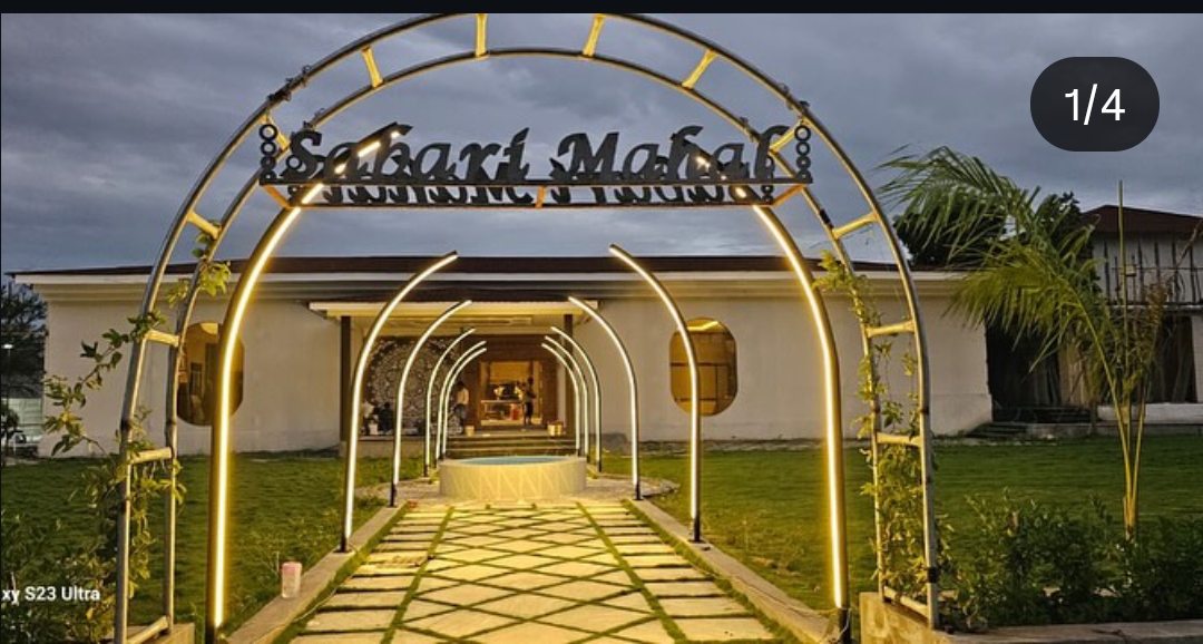 Reception Hall decoration at Sabari Mahal Dindigul